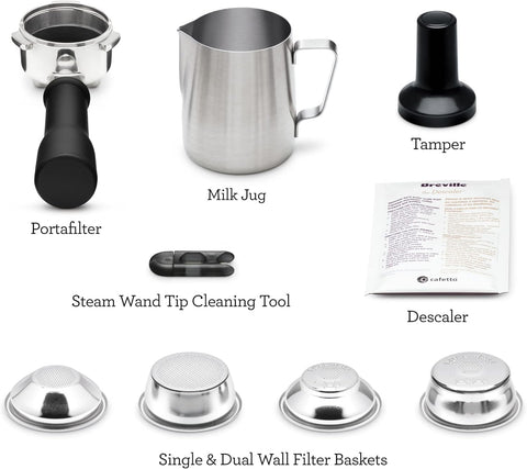 Breville Bambino panel digital facilita ajustes simples
