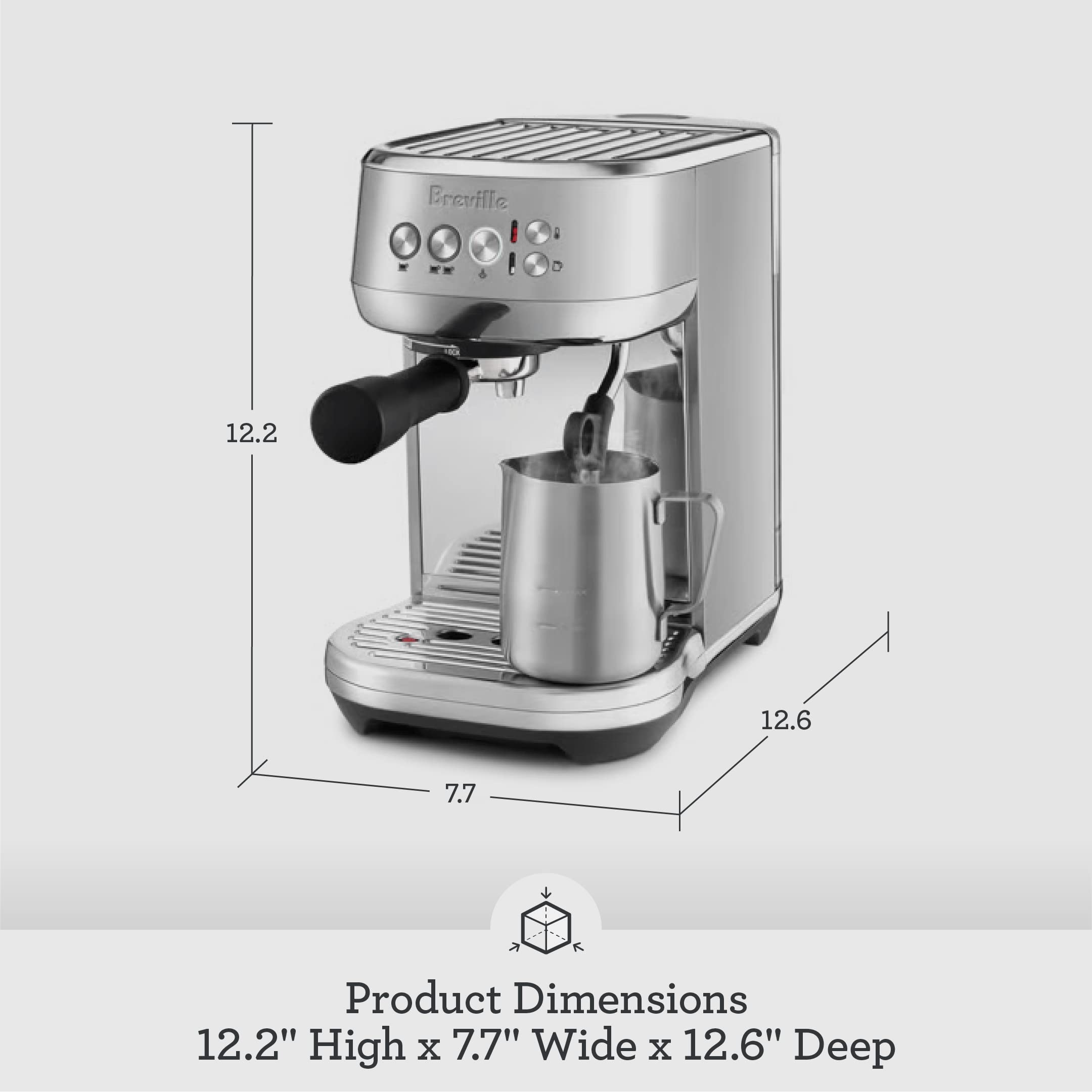 Preinfusión de baja presión de Breville Bambino Plus para sabores equilibrados.