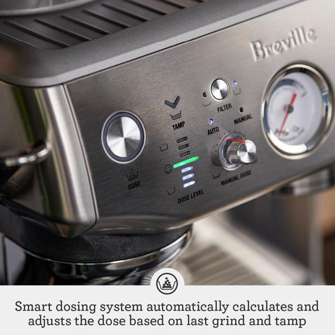 Breville Barista Express Impress sistema Thermocoil con control de temperatura estable.
