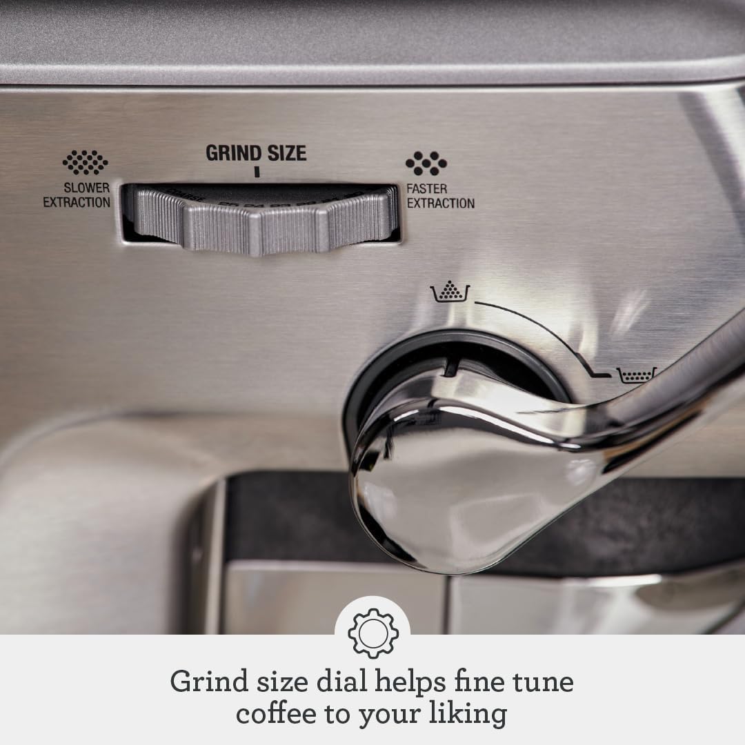 Breville Barista Express Impress varita de espuma micro para leche texturizada.