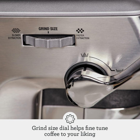 Breville Barista Express Impress varita de espuma micro para leche texturizada.