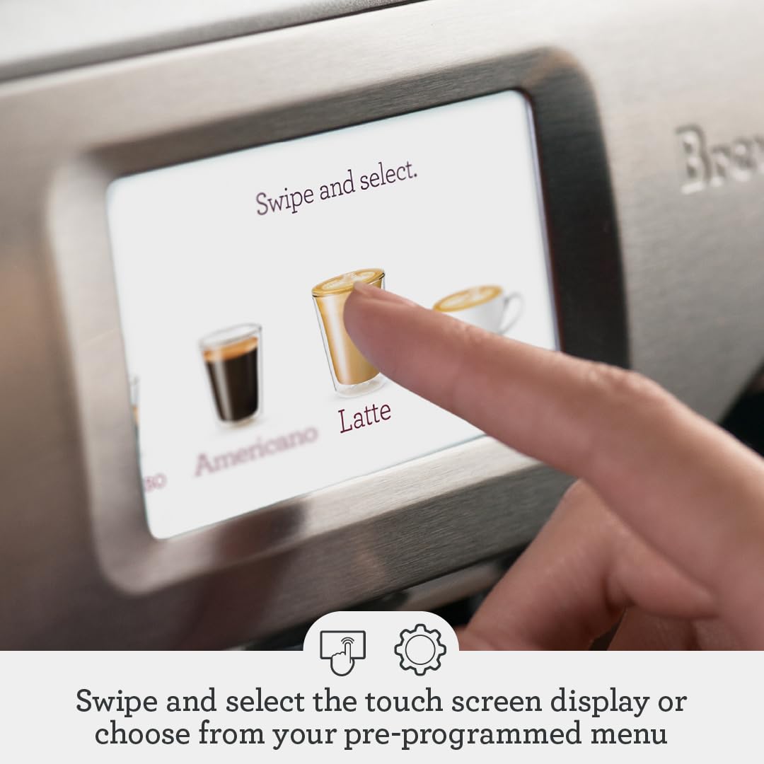 Breville Barista Touch, accesorios incluidos, listo para empezar.