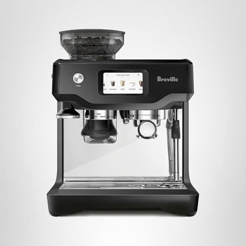 Breville Barista Touch, tanque de agua amplio y hopper para granos.