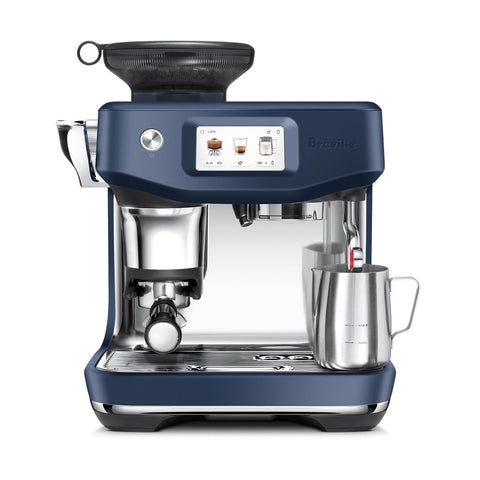 Breville Barista Touch Impress exterior Damson Blue, diseño elegante para la cocina