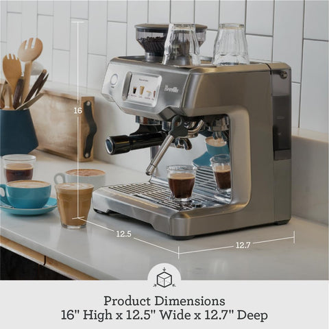 Breville Barista Touch, molinillo integrado, dosificación precisa para sabor consistente.