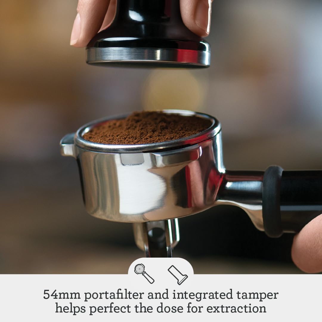 Breville Barista Touch, calentamiento rápido ThermoJet, espresso en segundos.