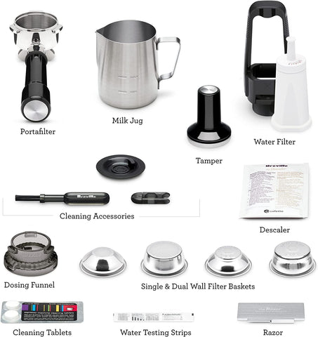Breville Barista Touch, pantalla táctil, guarda recetas personalizadas.