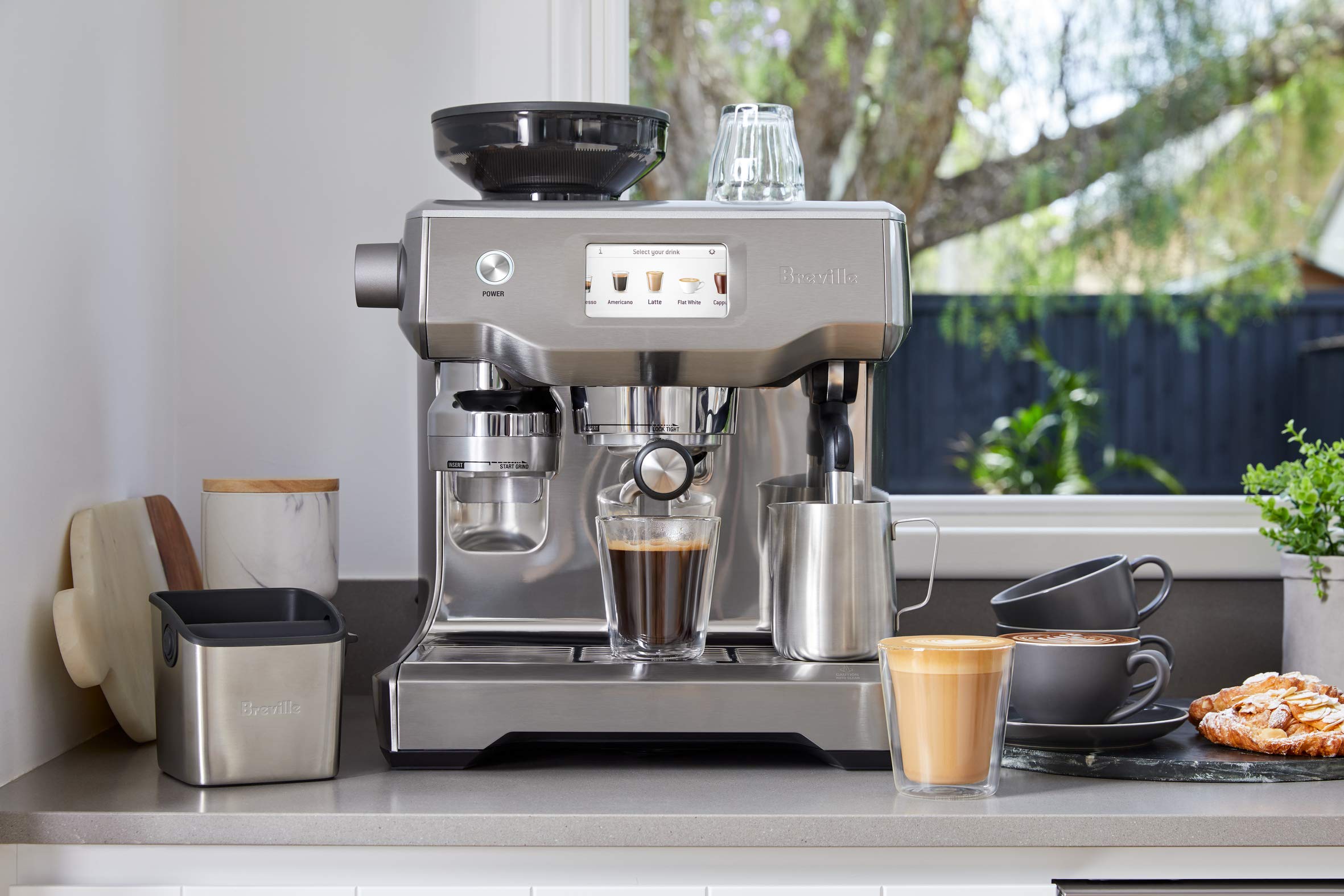 Breville Barista Touch tolva de granos 1/2 libra para rellenar menos.