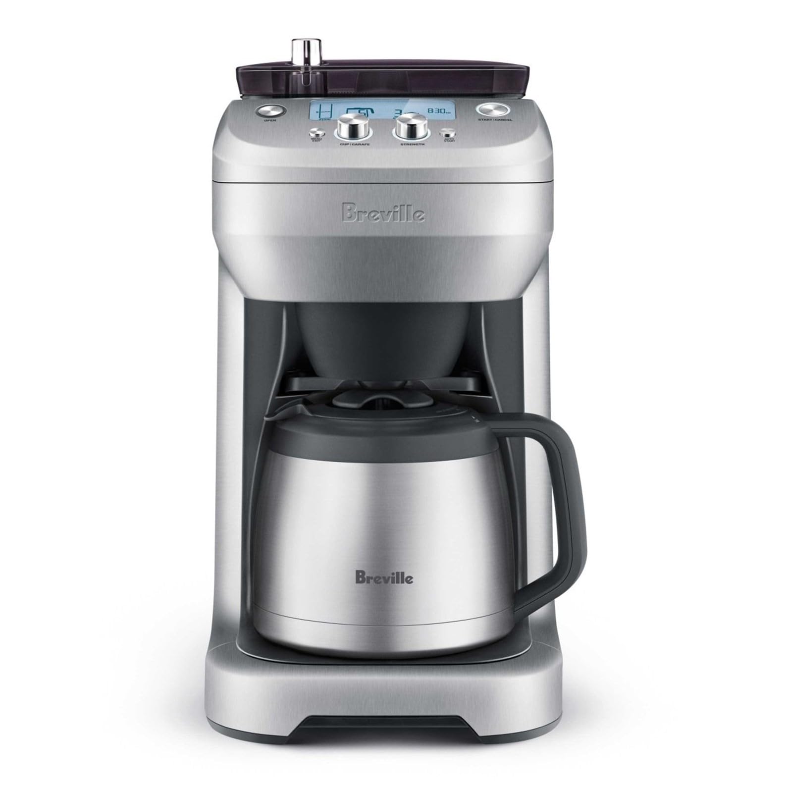Breville BDC650BSS: molinillo integrado para un molido a medida y aromas frescos.