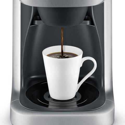 Breville BDC650BSS pantalla de cristal líquido clara para ajustar molido y cantidad.