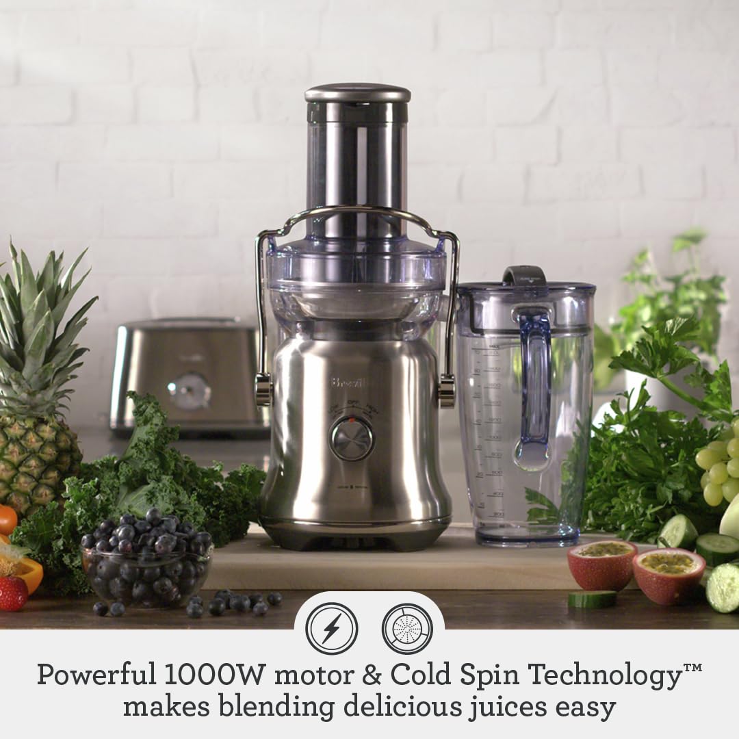 Breville BJE530BSS entrada-zumo 3-5 pulgadas, jugos rápidos sin pre-corte.
