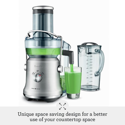 Breville BJE530BSS sistema-extracción-frio, conserva sabor sin exceso de calor.