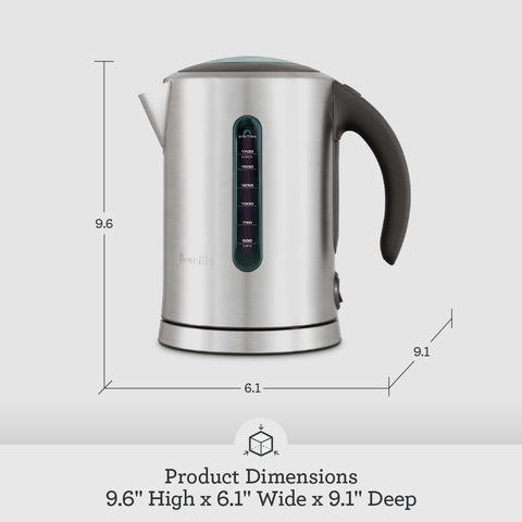 Breville BKE700BSS diseño acero inoxidable cepillado añade estilo.