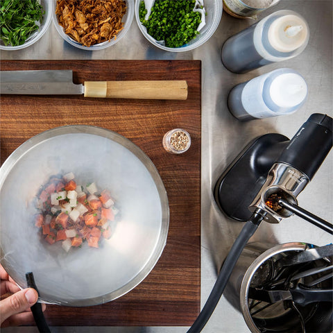 Breville CSM700, tubo de silicona para dirigir humo con precisión