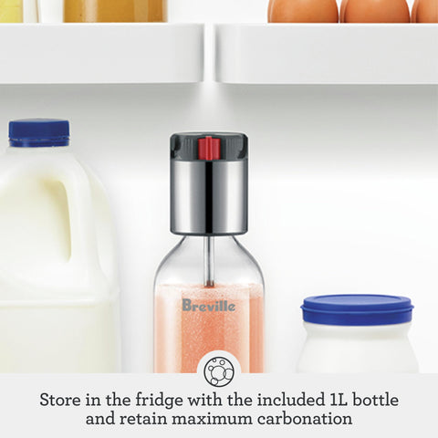 Breville InFizz Fusion, ajuste de carbonatación para diferentes bebidas