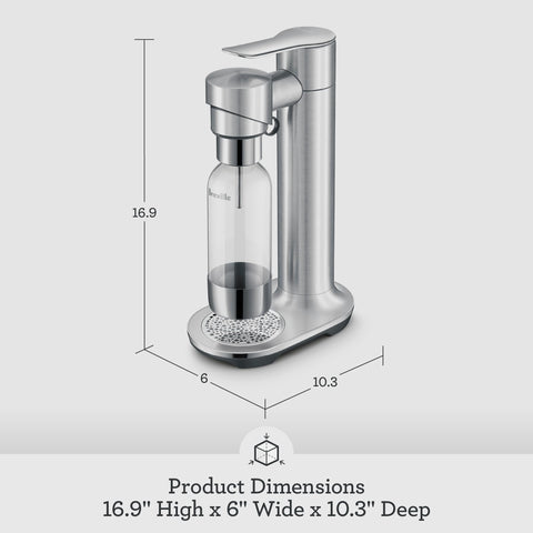 Breville InFizz Fusion, palanca y diseño elegante para la cocina