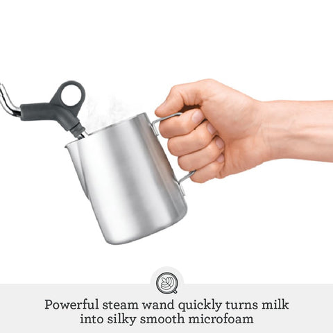 Breville Infuser BES840XL, espumado de leche microfoam para arte latte.