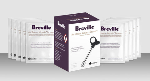 Breville limpiador de varita de vapor para eliminar residuos de leche y cal rápidamente