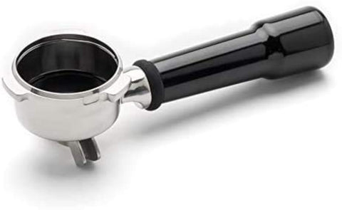 Breville portafiltro 54mm en acero inoxidable, frente visible, ideal para extracción estable