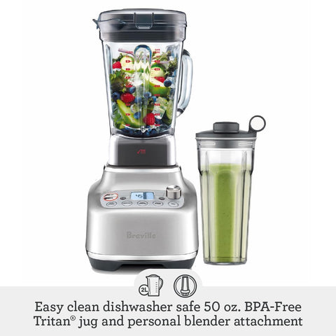 Breville Super Q cuchillas de alta velocidad para texturas suaves.