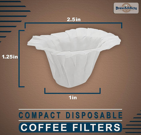Filtro Brew Addicts compatible con Keurig 1.0 y 2.0 para preparación rápida.