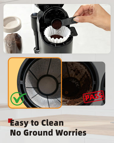 Compatibilidad Brew Choice con Ninja PB051 y PB041 para filtrado fácil