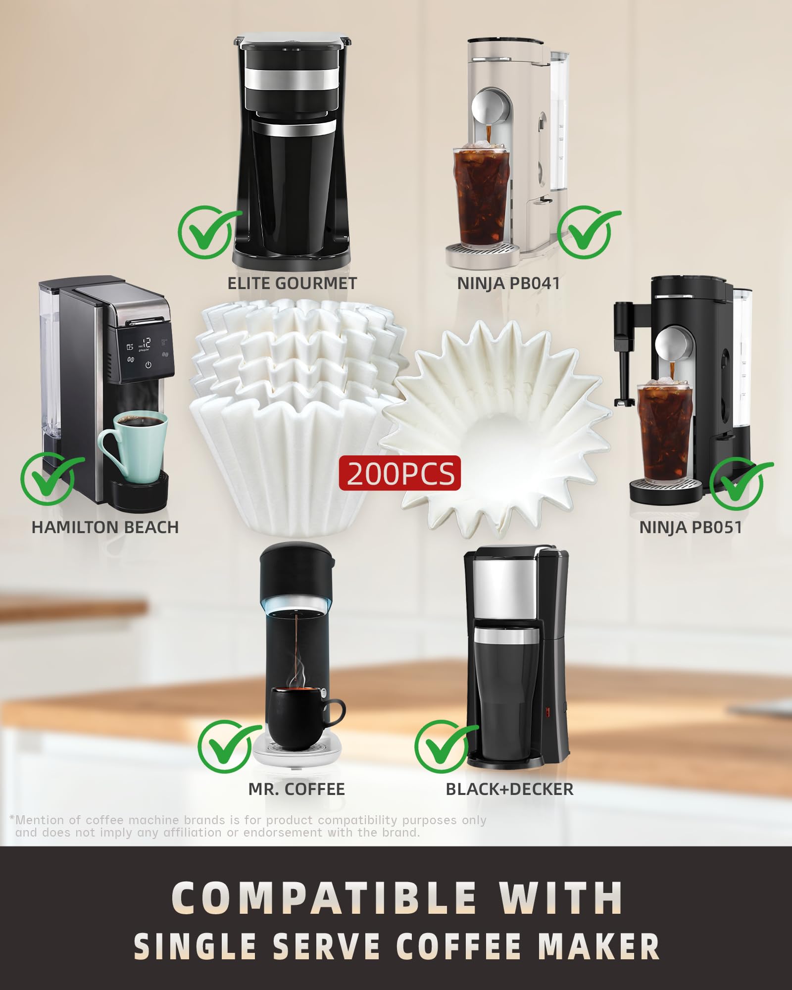 Brew Choice filtros 1-2 tazas en uso para Ninja Pod