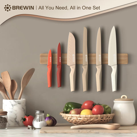 Cuchillo chef Brewin de 8 pulgadas con filo preciso.