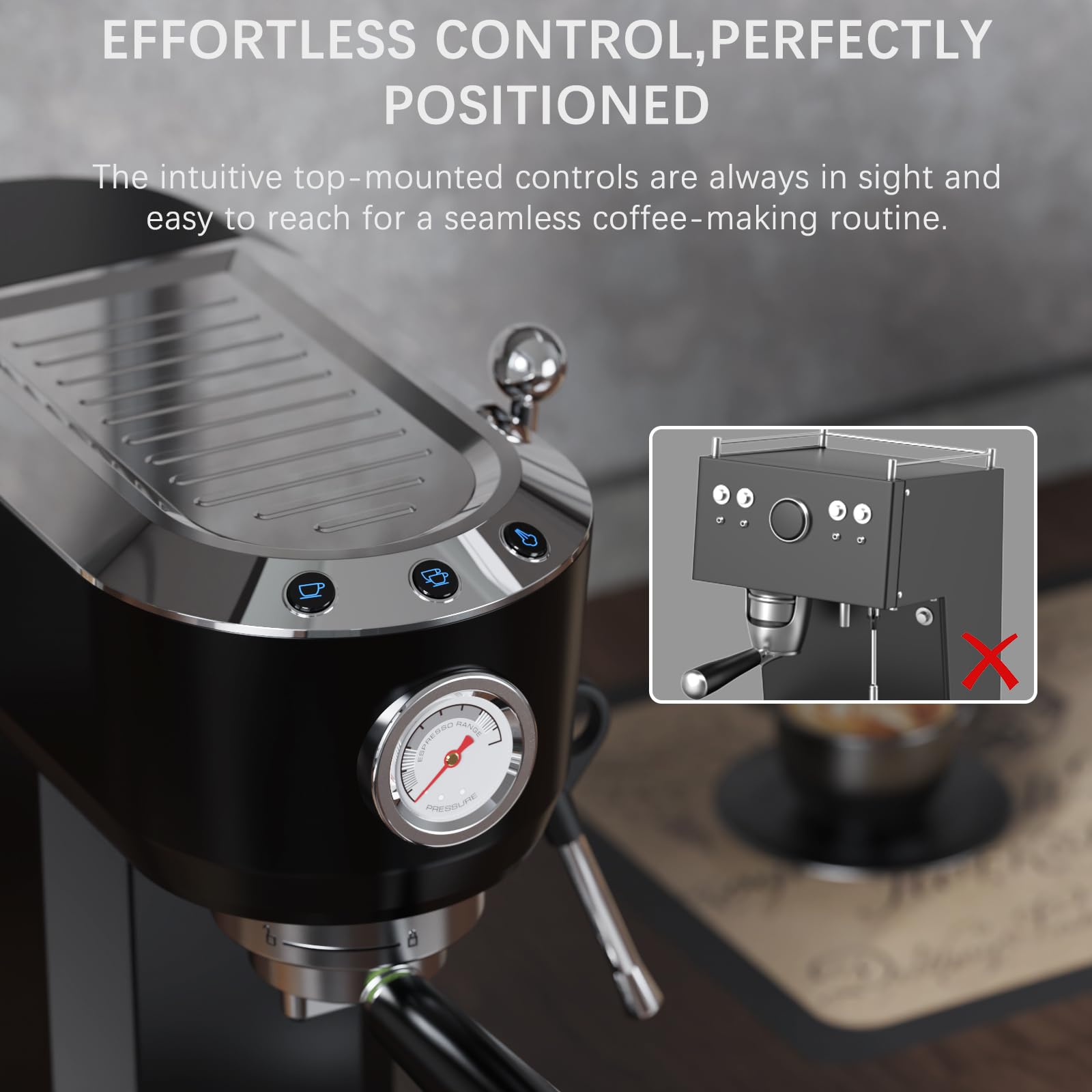 Brewmann máquina espresso, kit de accesorios incluido para empezar.