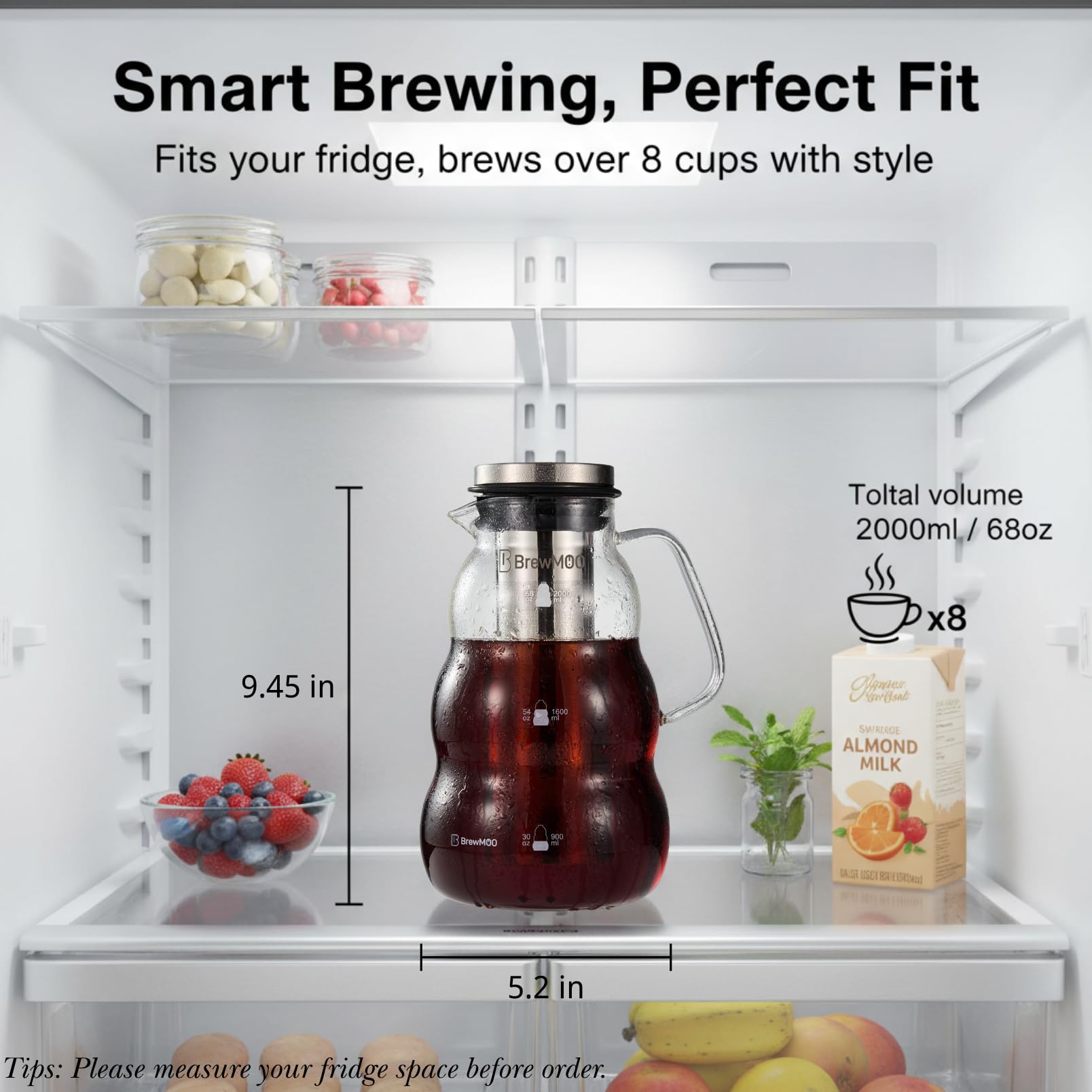 Tapa hermética BrewMOO con doble sello para frescura duradera