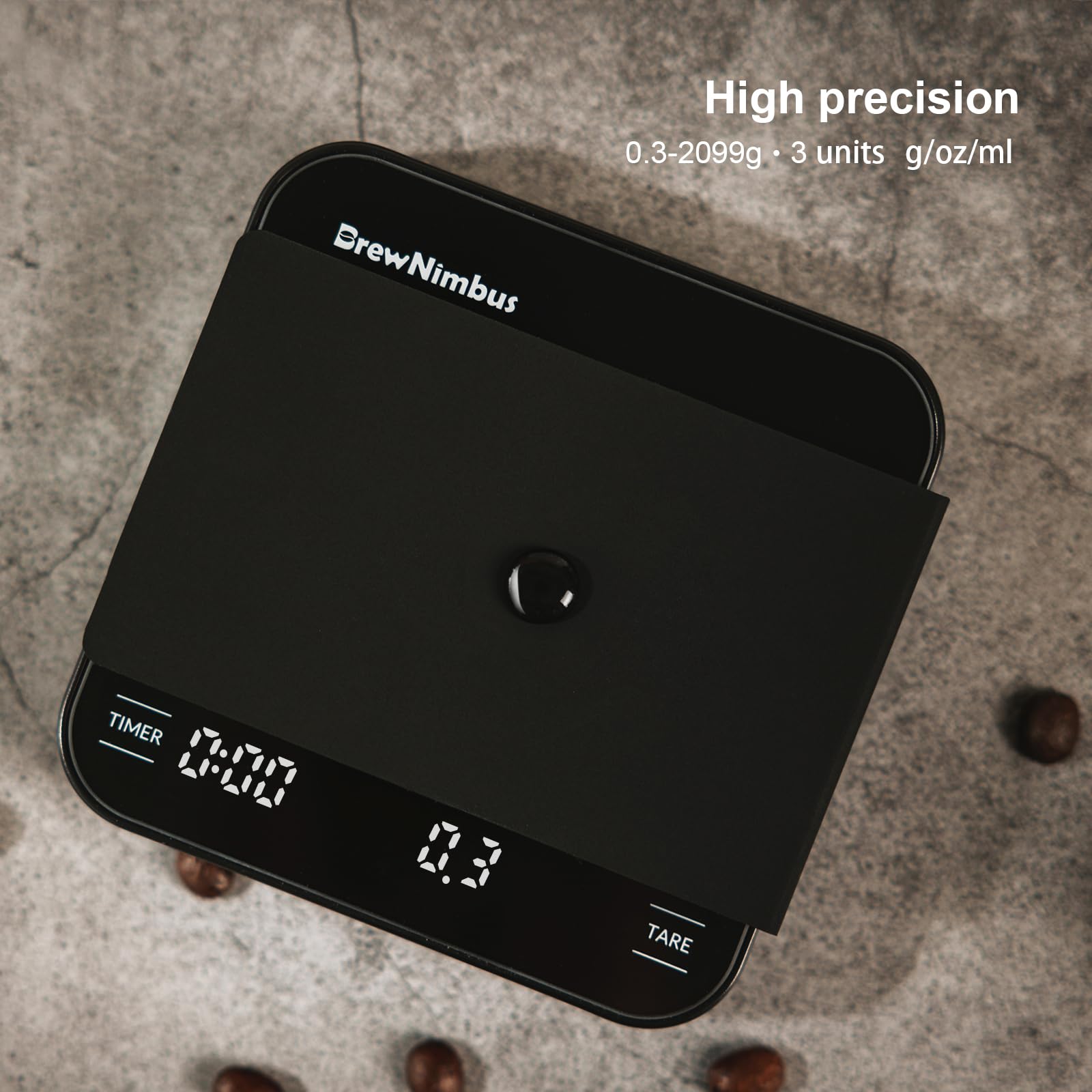 Brewnimbus mini-escala peso preciso: mide con detalle para obtener sabor estable.