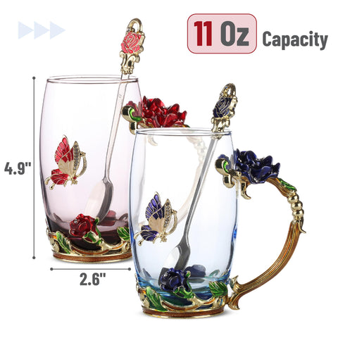 BTaT cuchara de acero inoxidable con detalle floral para servir.