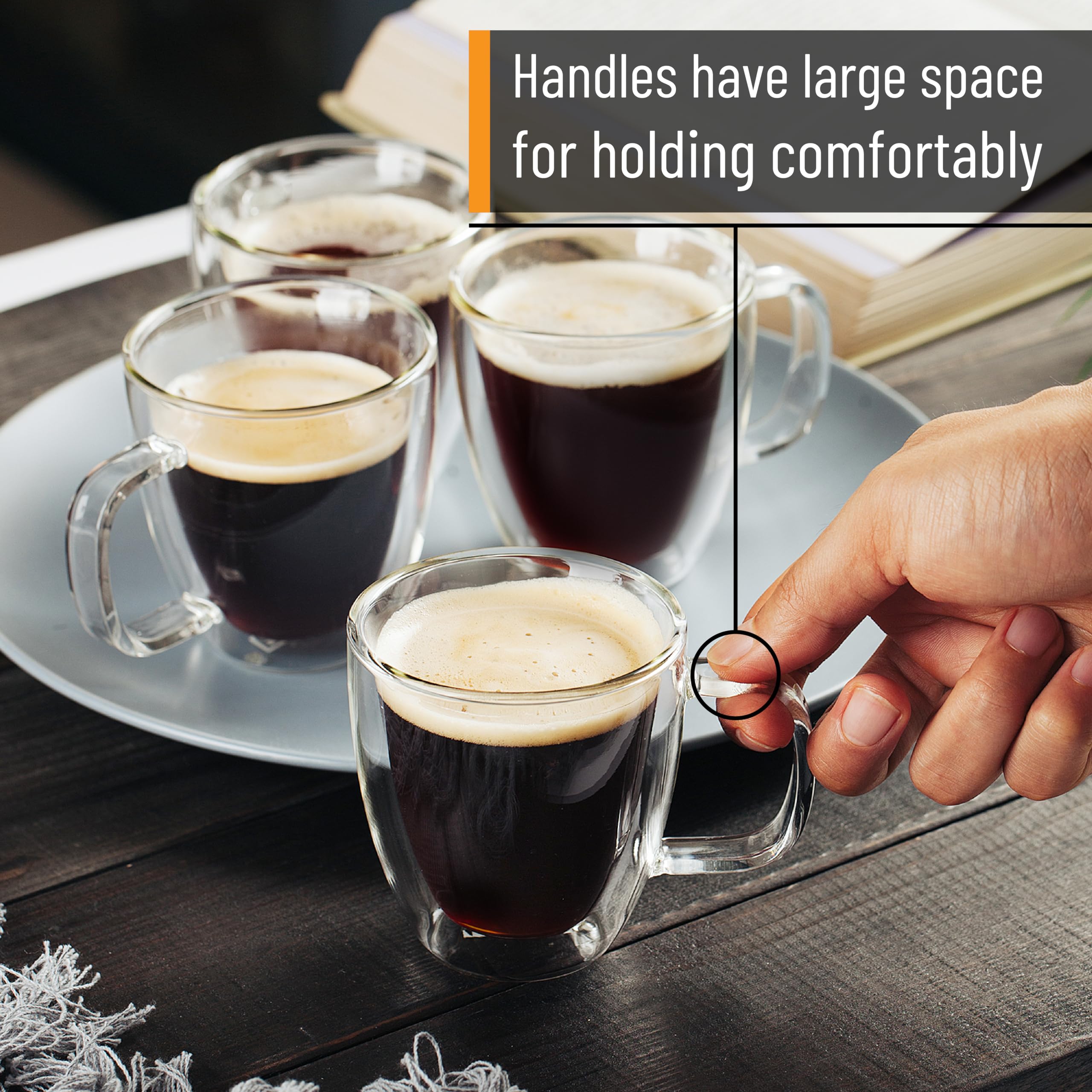 BTaT taza de café de estilo elegante, ideal para desayunos y reuniones.