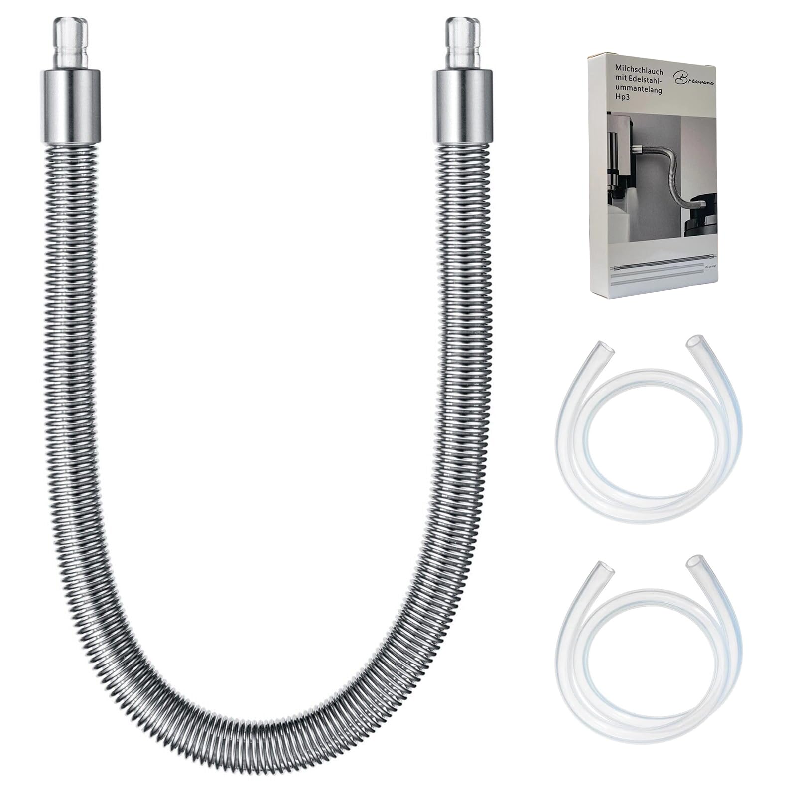Brewvana tubo de leche de acero inoxidable HP3 con conexión estable para Jura.