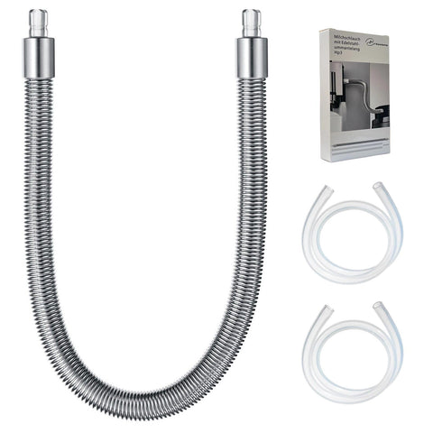 Brewvana tubo de leche de acero inoxidable HP3 con conexión estable para Jura.