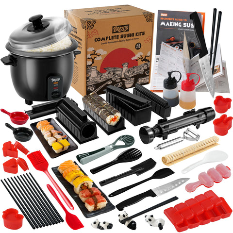 Conjunto Brezlio 43 piezas para sushi en casa, ideal para cenas en familia