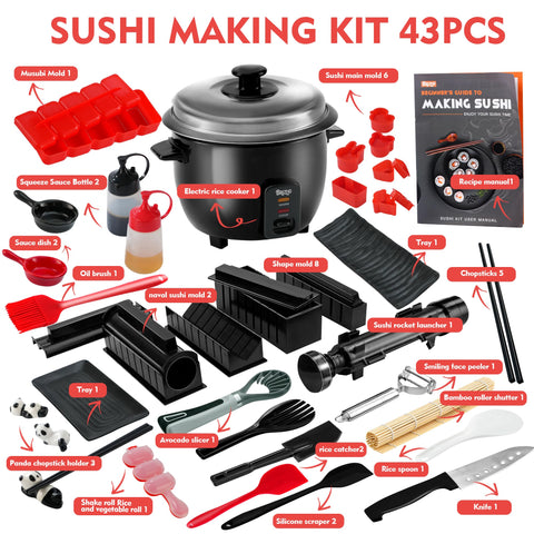 Esterilla de bambú Brezlio para enrollar sushi con facilidad