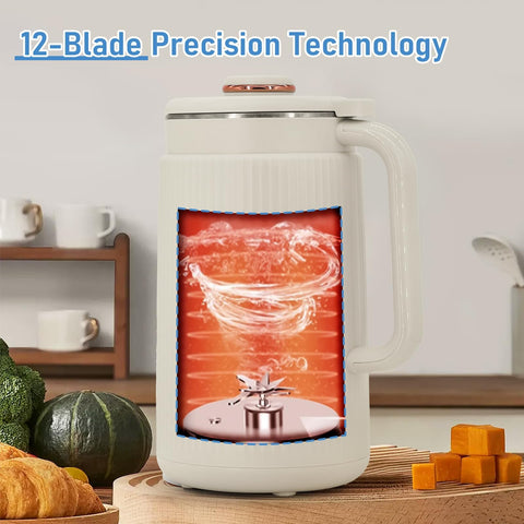 Brezzolife Nut Milk Maker con panel LED para ajustes claros.