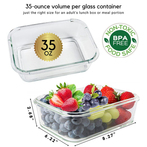 Brieftons vidrio borosilicato resistente para uso diario