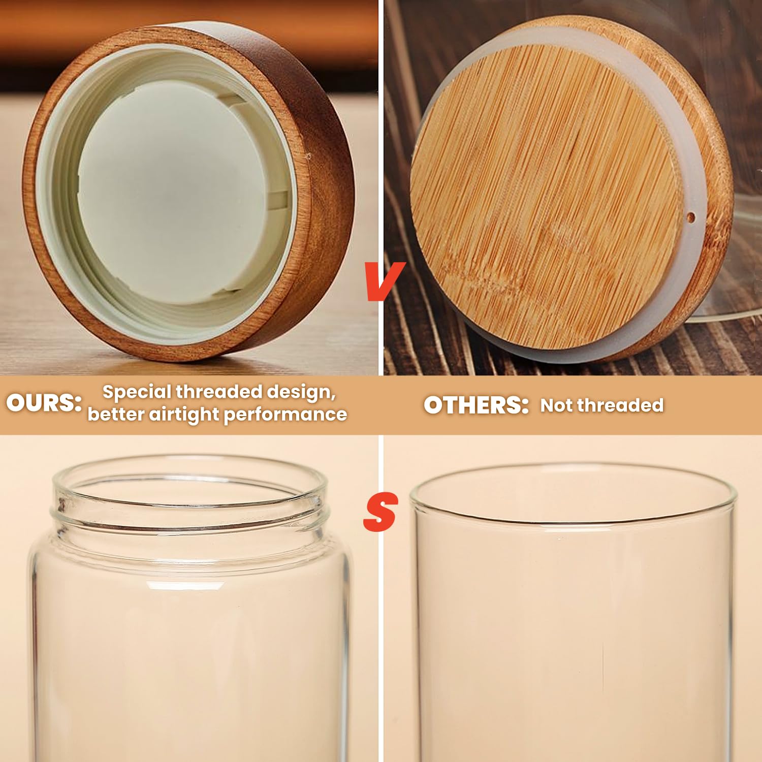 Capacidad de 850 ml para granos, café o pasta.