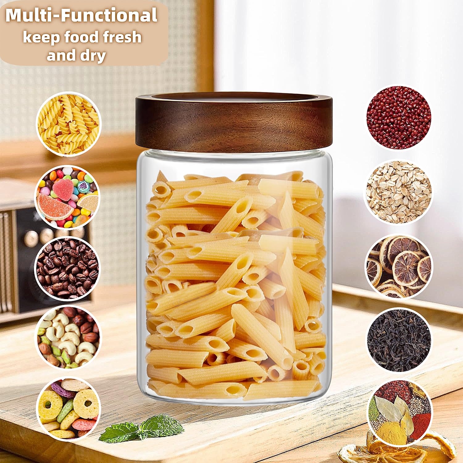 Capacidad 500 ml ideal para especias o dulces.