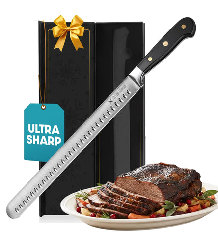 Bright Hobby cuchillo para brisket de 12 pulgadas, filo preciso para cortes uniformes.