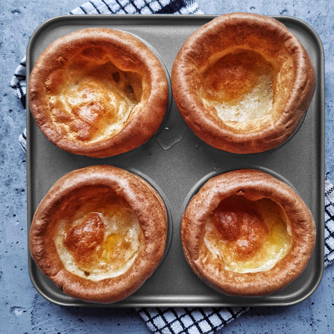Brightalk conjunto de dos moldes yorkshire para hornear porciones perfectas.