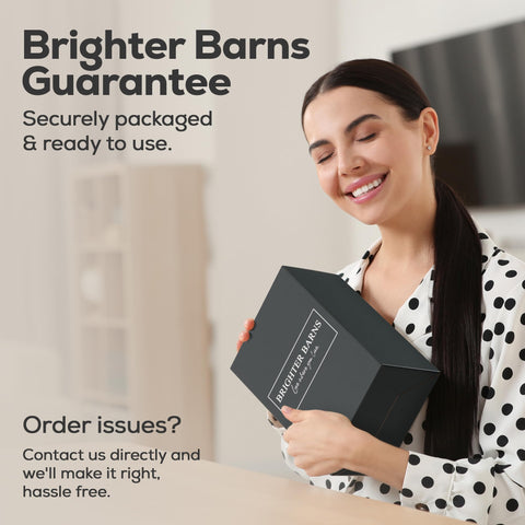 Brighter Barns uso doméstico o profesional; set duradero para mesa diaria.