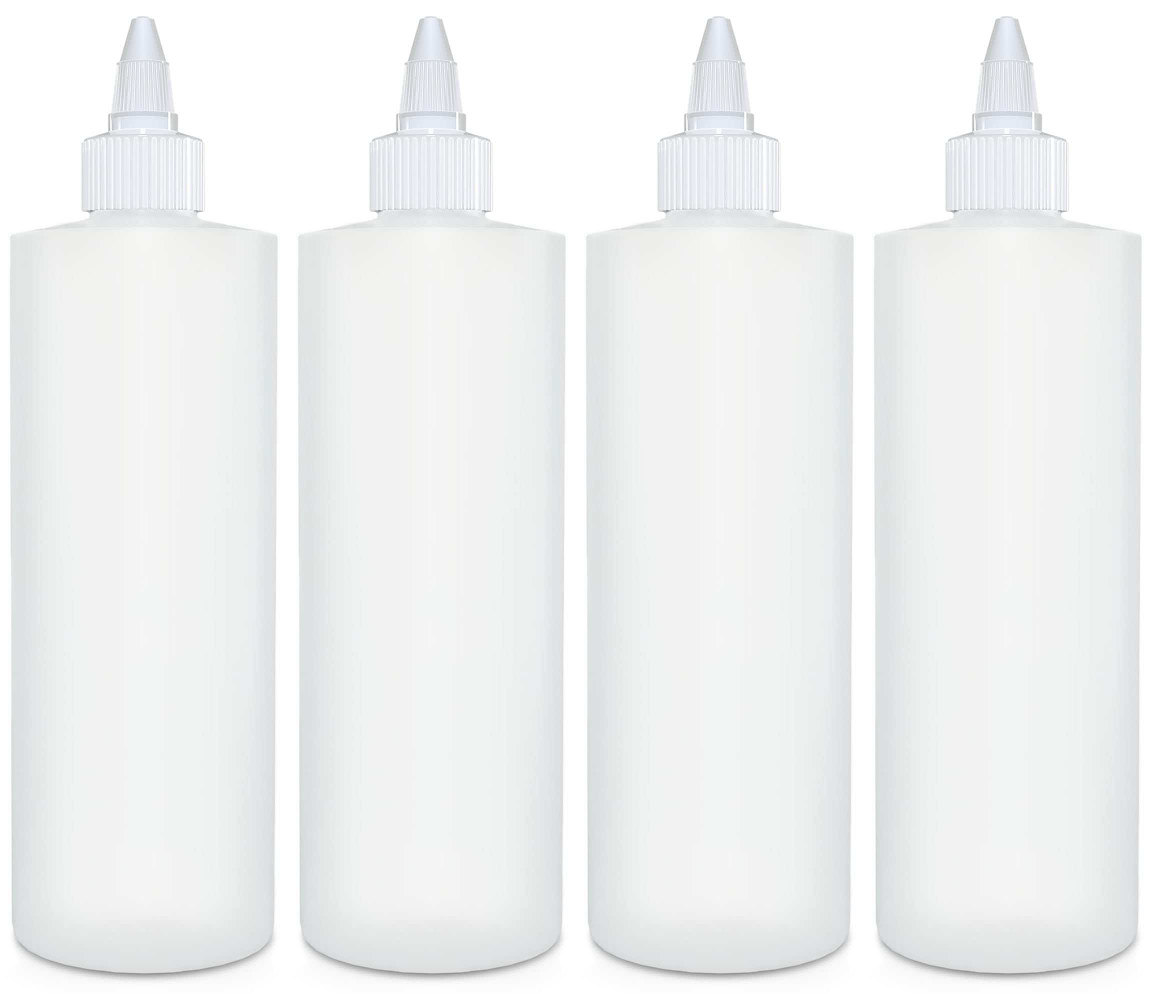 BRIGHTFROM botella para condimentos 16 oz con tapa giratoria, rellenable y sin fugas.