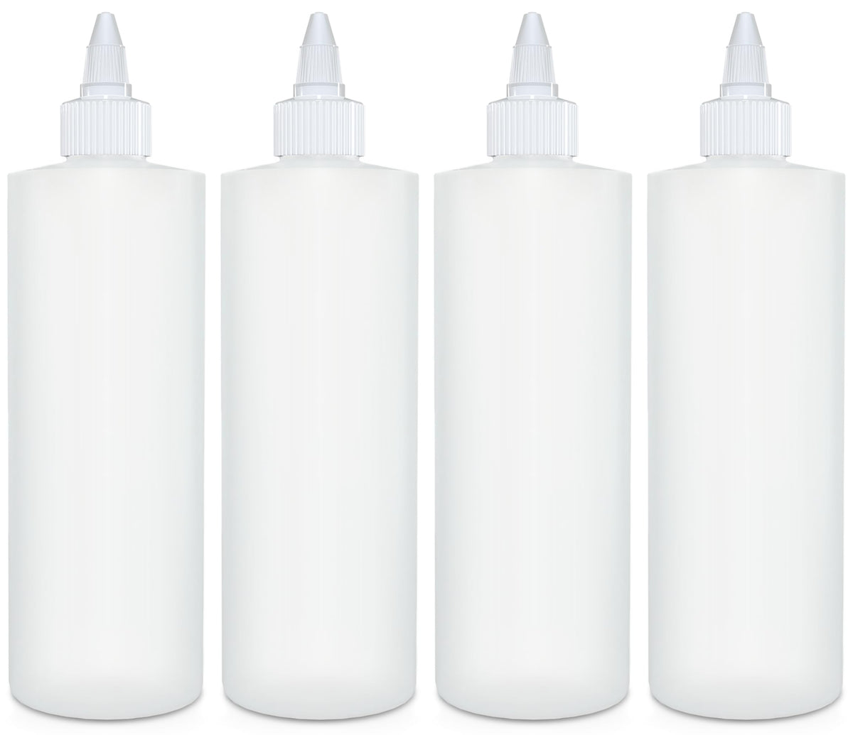 BRIGHTFROM botella para condimentos 16 oz con tapa giratoria, rellenable y sin fugas.