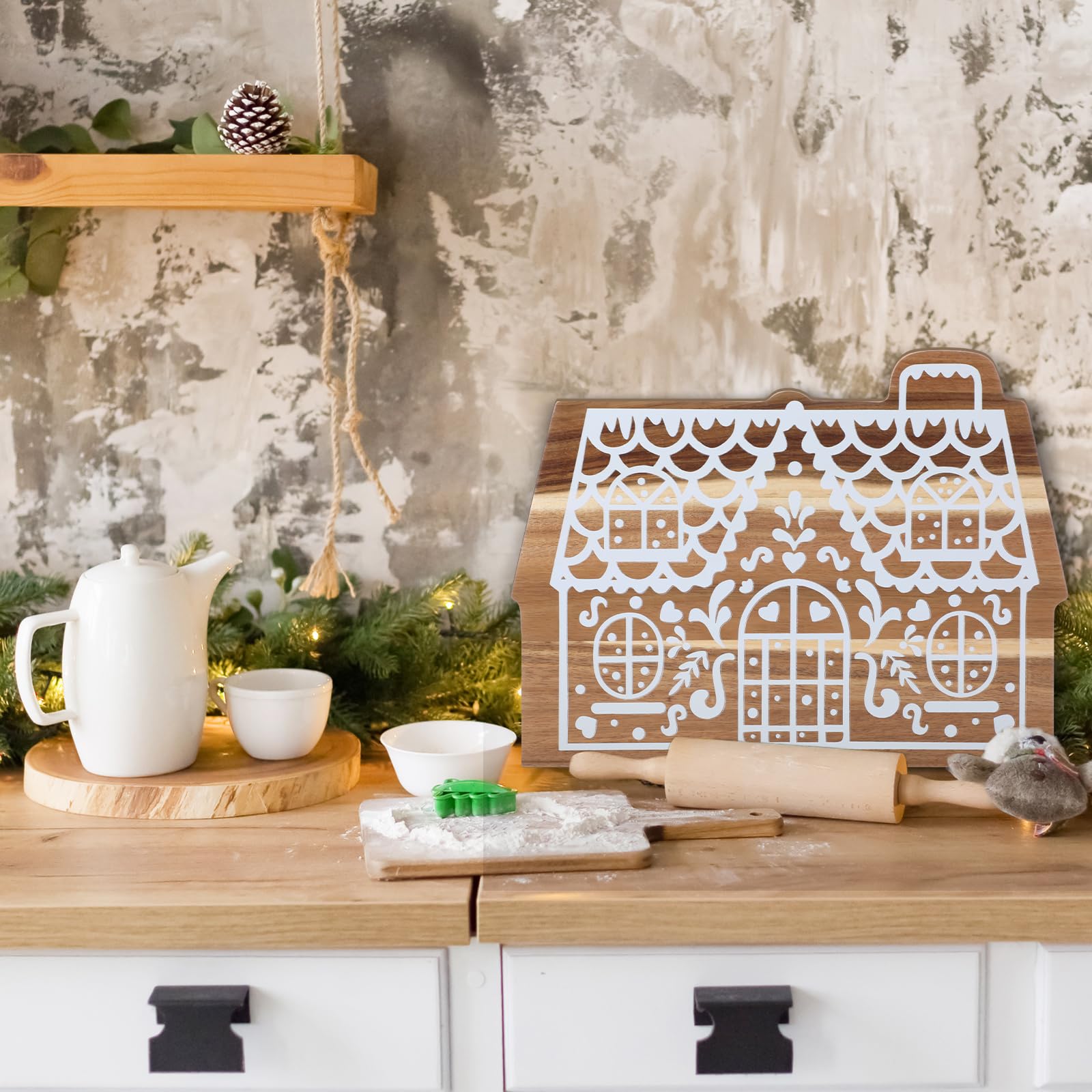 BrightRow exhibicion-cocina-navidad-tabla: pieza decorativa y funcional para la mesa