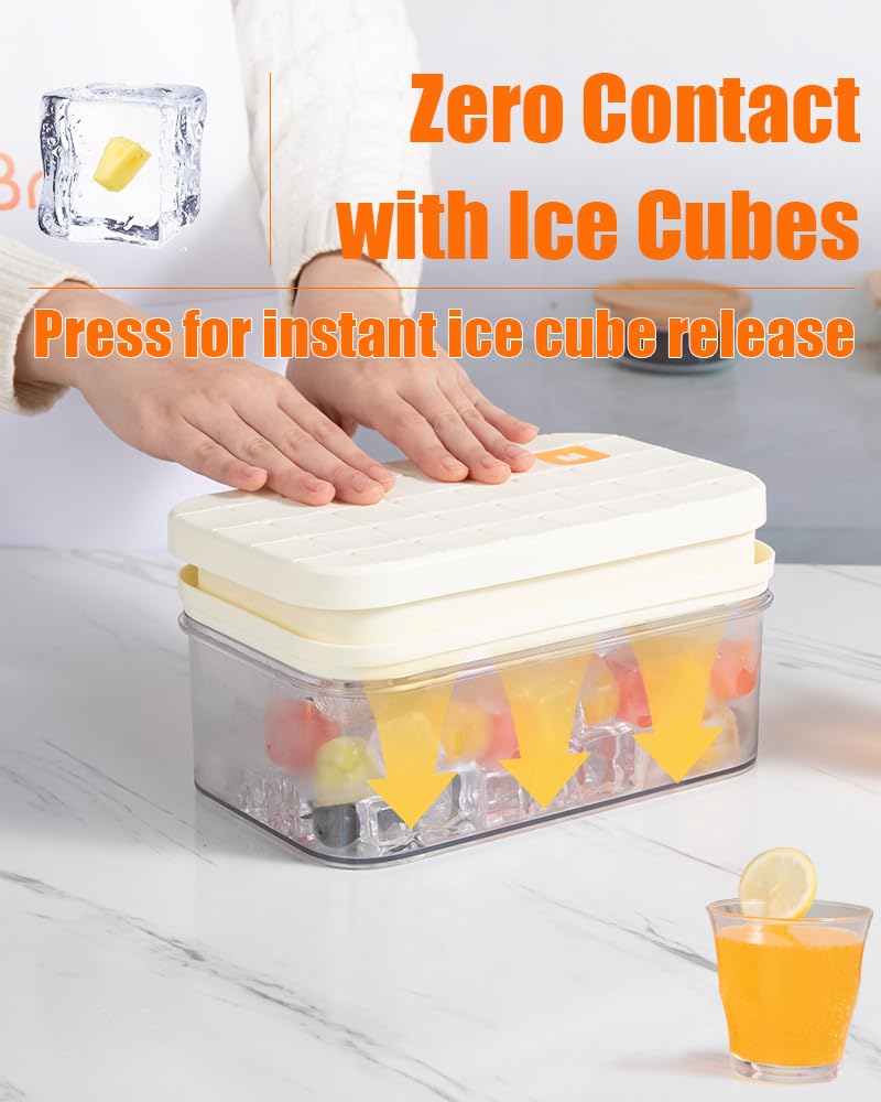 Brigii cubos de hielo de 1 pulgada, diseño compacto ideal para el refrigerador.