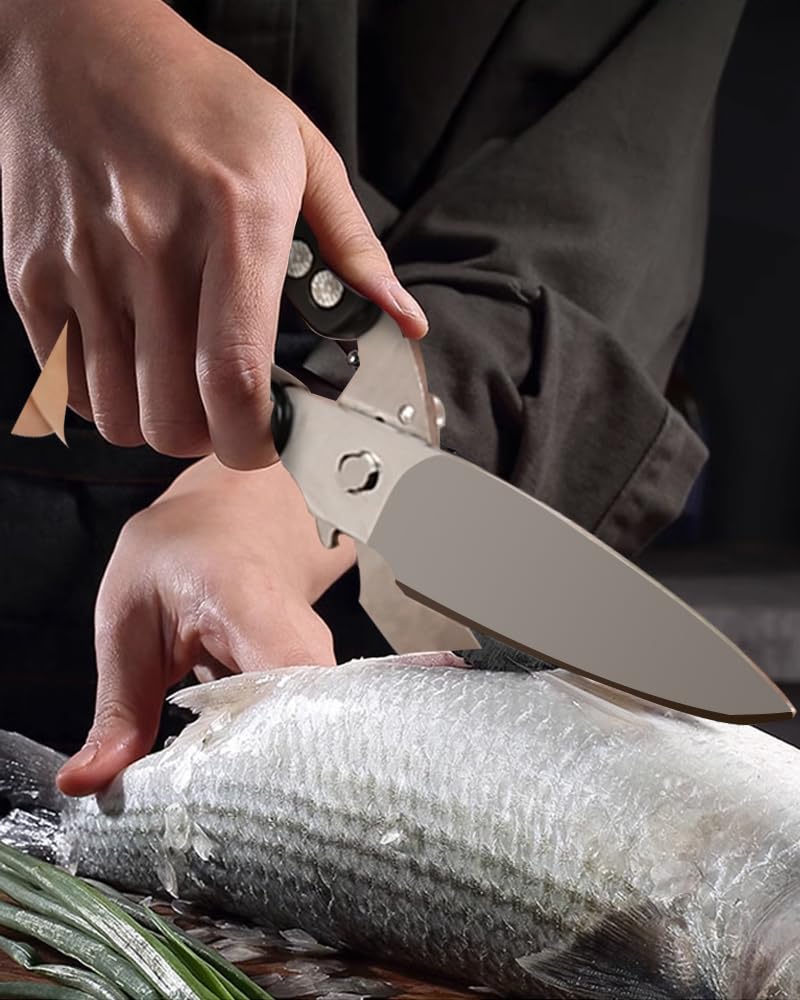 Brigii tijeras con hojas desmontables para afilar y limpiar fácilmente