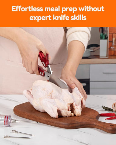 Tijeras Brigii de Cocina: hojas desmontables para afilar y limpieza fáciles.